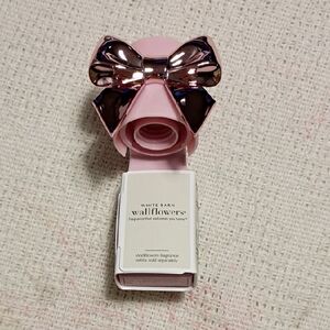 NWT Bath And Body Works White Barn Pink Bow Wallflowers Fragrance Plug